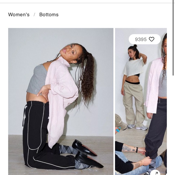 TNA Track Pants white piping zipper ankle - Picture 2 of 7